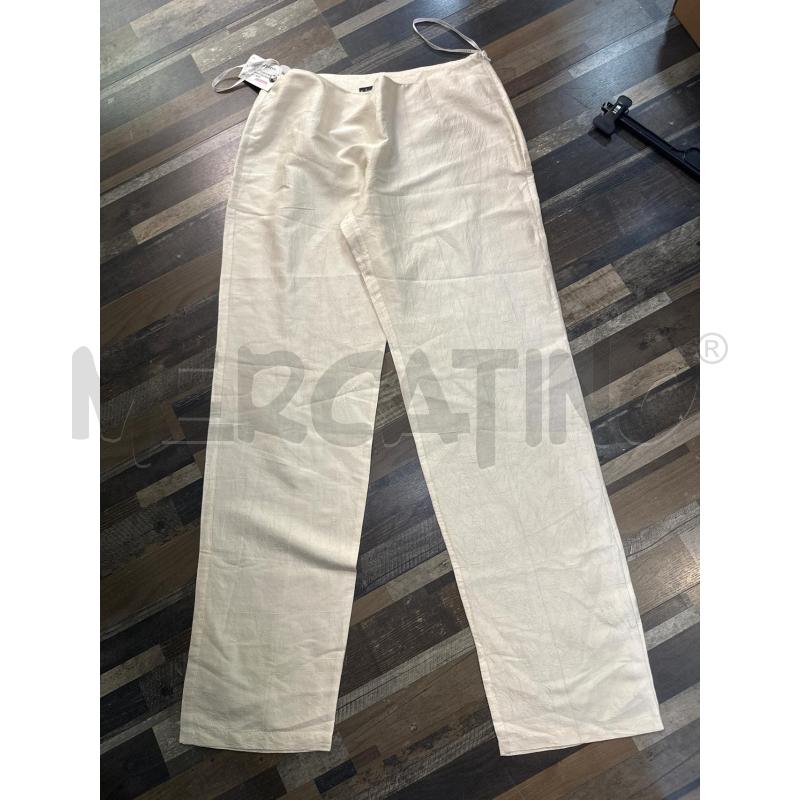 PANTALONE DONNA FERRI BIANCO SETA | Mercatino dell'Usato Montesilvano 1