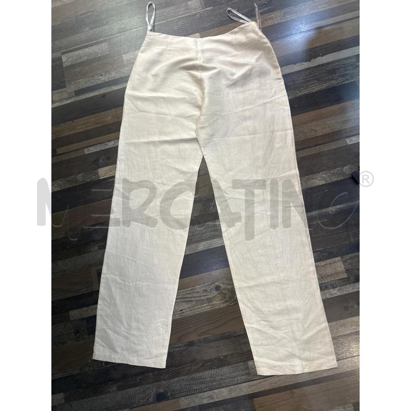 PANTALONE DONNA FERRI BIANCO SETA | Mercatino dell'Usato Montesilvano 3