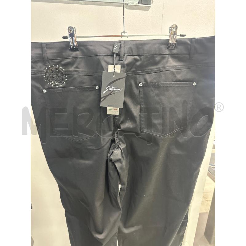 PANTALONE DONNA GATTINONI NERO LOGO TONDO CON STRASS | Mercatino dell'Usato Montesilvano 2