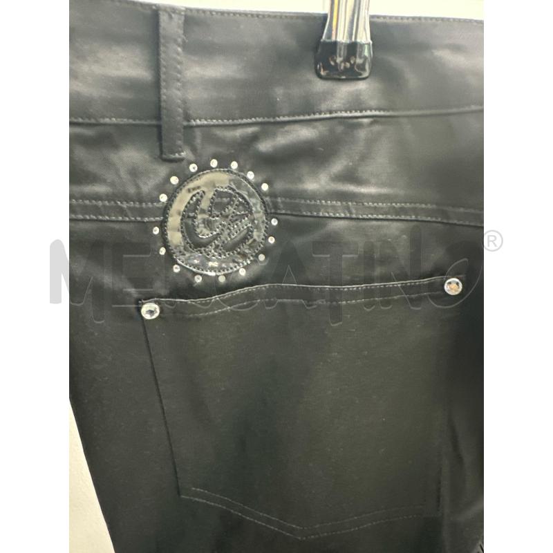 PANTALONE DONNA GATTINONI NERO LOGO TONDO CON STRASS | Mercatino dell'Usato Montesilvano 3
