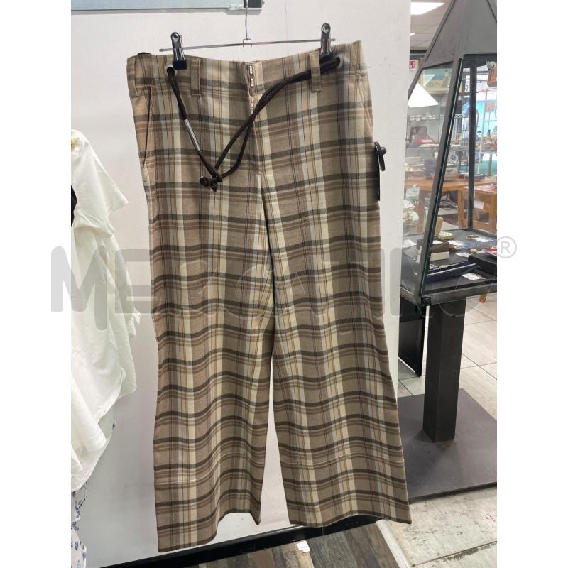 PANTALONE DONNA GUNEX GRUPPO CUCINELLI BEIGE QUADRETTATO | Mercatino dell'Usato Montesilvano 1
