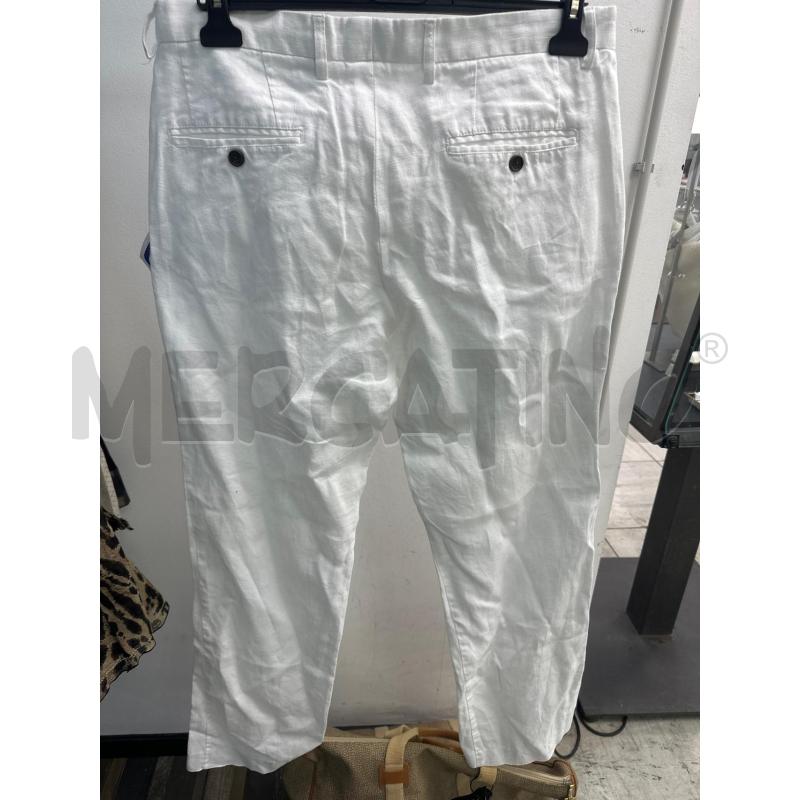 PANTALONE DONNA H&M BIANCO LINO TG GRANDE | Mercatino dell'Usato Montesilvano 3