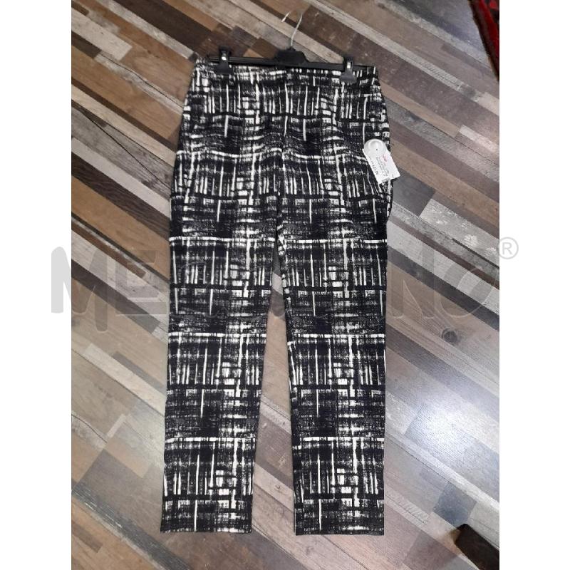 PANTALONE DONNA INTREND FANTASIA BIANCO NERO  | Mercatino dell'Usato Montesilvano 1