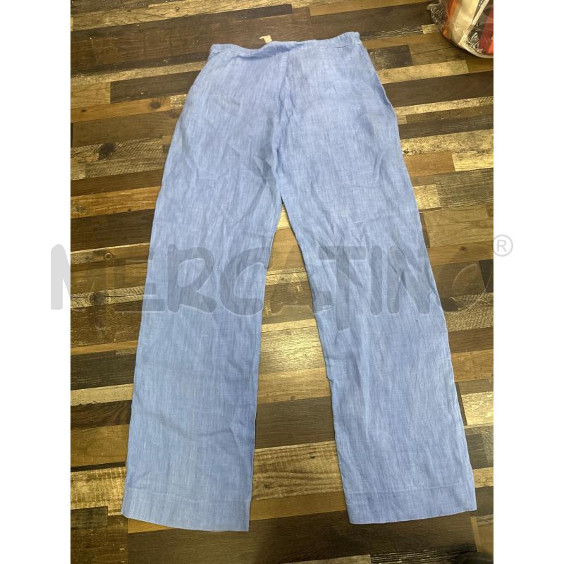 PANTALONE DONNA LINO AZZURRO SMARCHIATO | Mercatino dell'Usato Montesilvano 3
