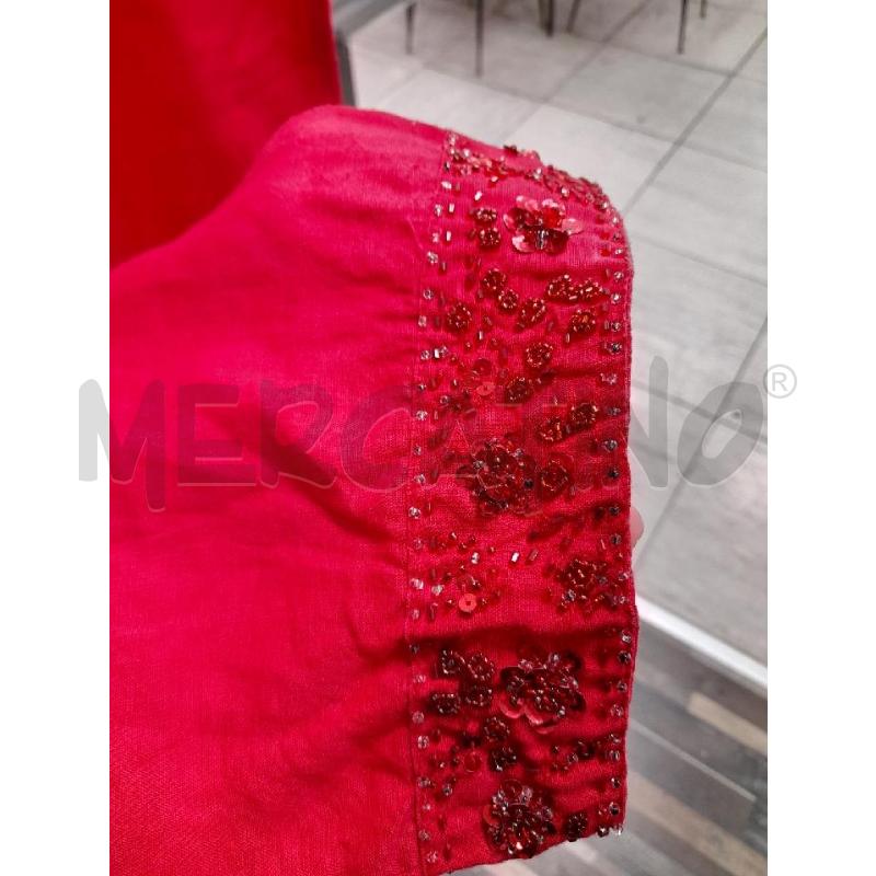 PANTALONE DONNA LINO ROSSO SMARCHIATO TG GRANDE  | Mercatino dell'Usato Montesilvano 3