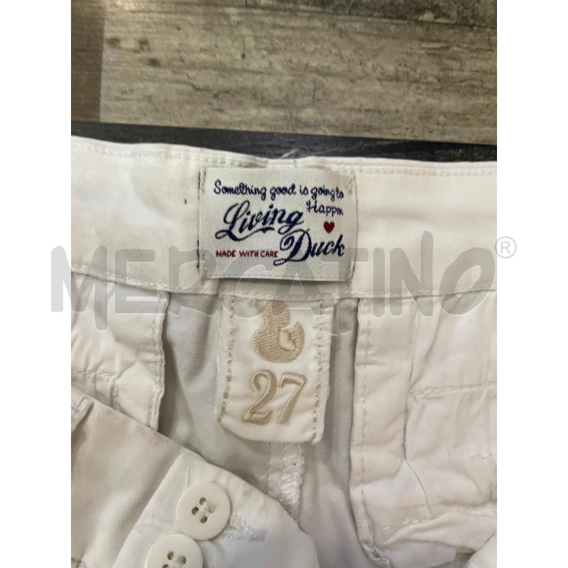PANTALONE DONNA LIVING DUCK BIANCO | Mercatino dell'Usato Montesilvano 2