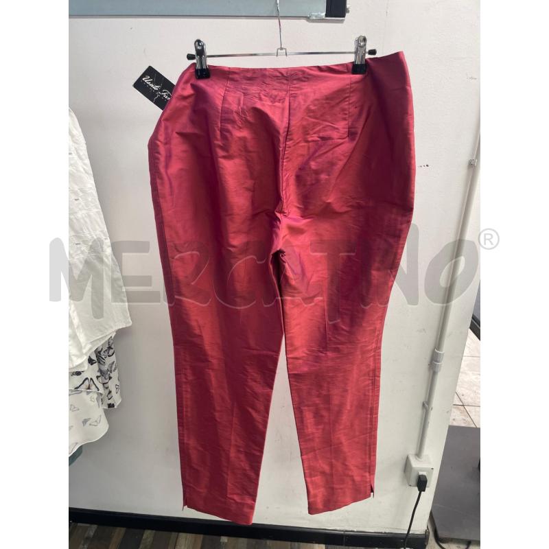 PANTALONE DONNA LUISA SPAGNOLI FUKSIA RIFLETTENTE SETA | Mercatino dell'Usato Montesilvano 3