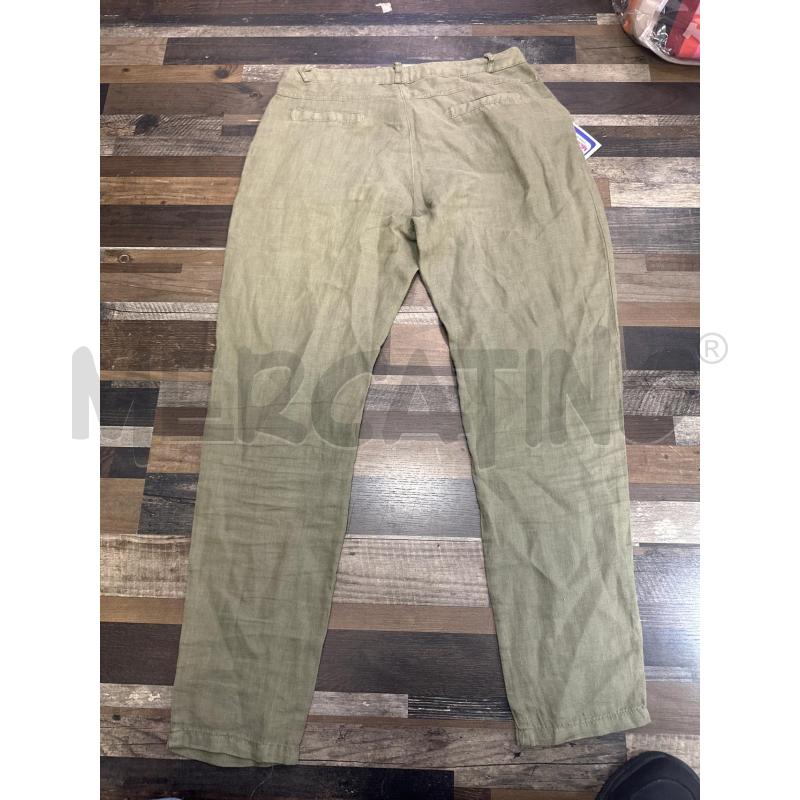 PANTALONE DONNA MADE IN ITALY LINO VERDE | Mercatino dell'Usato Montesilvano 3