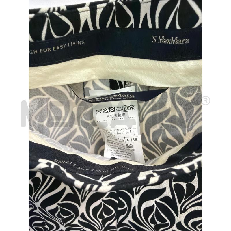 PANTALONE DONNA MAX MARA BIANCO NERO TG 38 | Mercatino dell'Usato Montesilvano 2