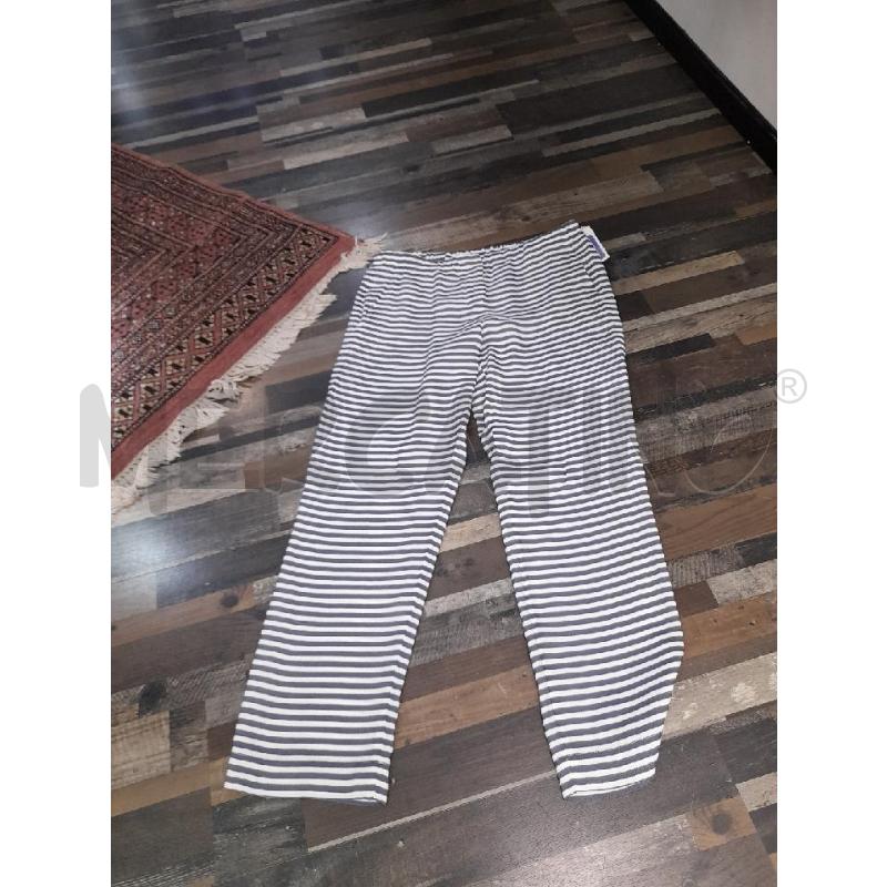 PANTALONE DONNA MAX MARA RIGA BIANCO BLU  | Mercatino dell'Usato Montesilvano 1