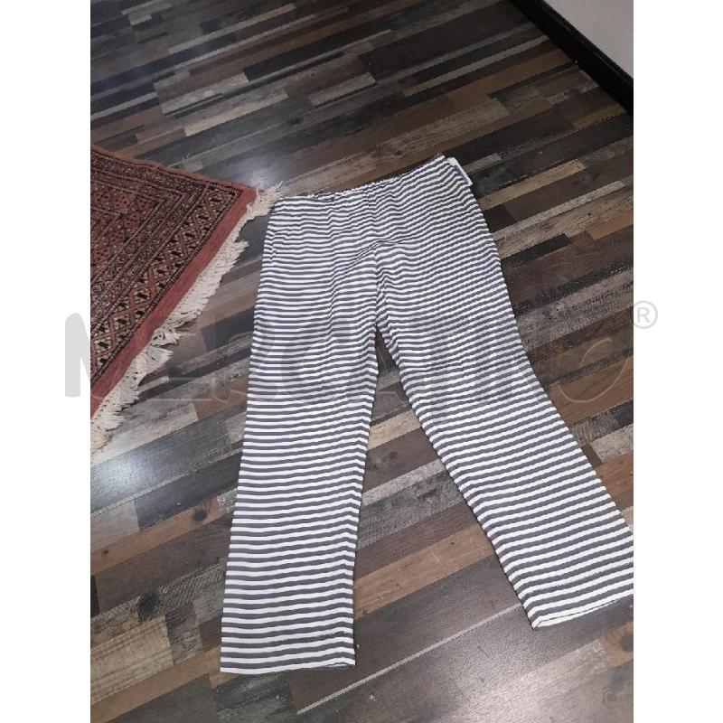 PANTALONE DONNA MAX MARA RIGA BIANCO BLU  | Mercatino dell'Usato Montesilvano 2