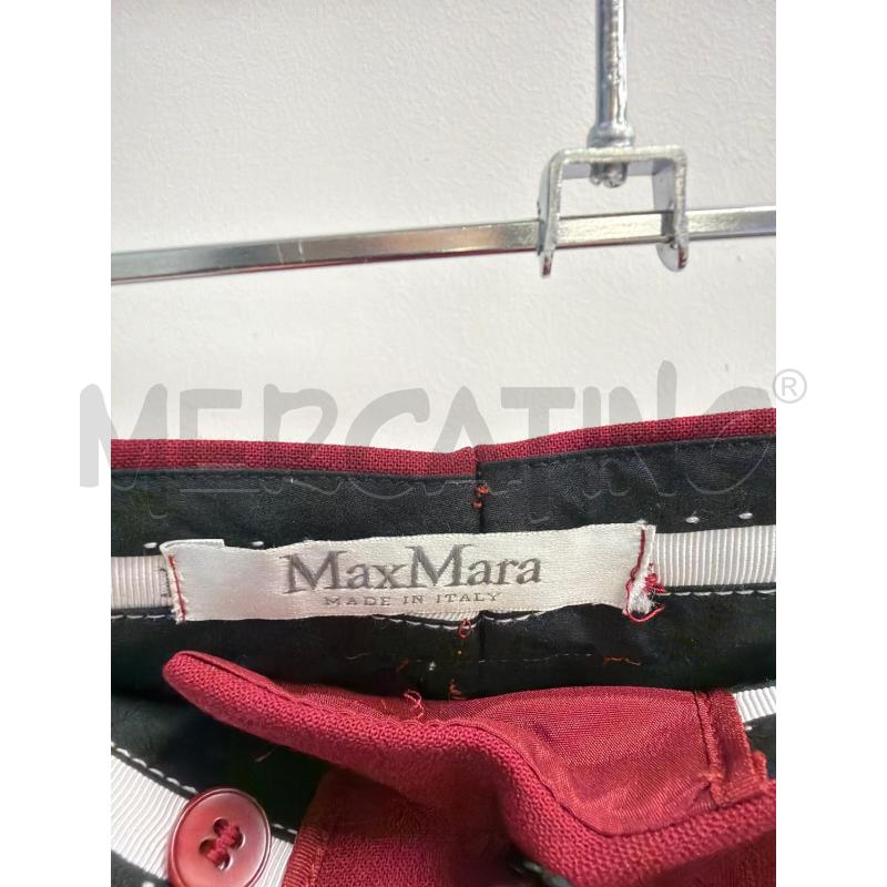 PANTALONE DONNA MAX MARA ROSSO SCURO | Mercatino dell'Usato Montesilvano 2