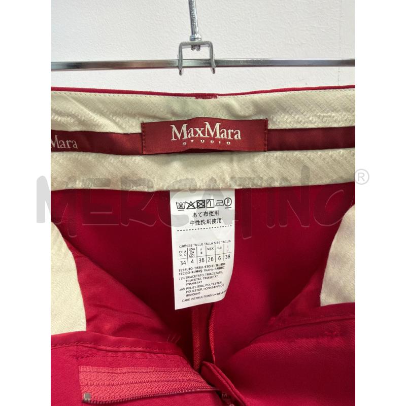 PANTALONE DONNA MAX MARA ROSSO TG 38 | Mercatino dell'Usato Montesilvano 2