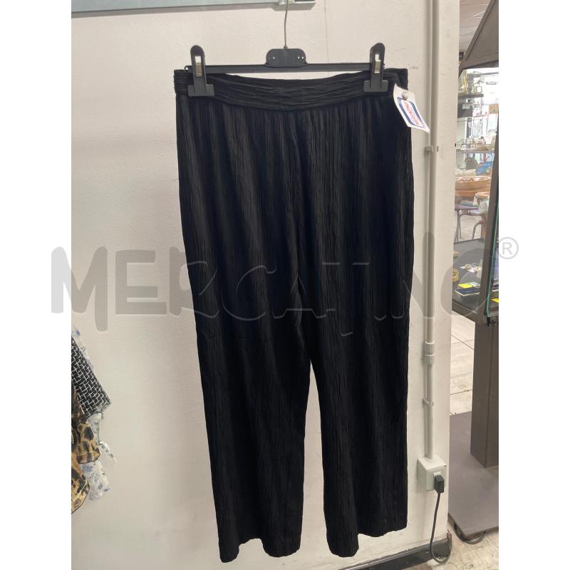 PANTALONE DONNA NERO RIGHE RILIEVO MOLLA IN VITA | Mercatino dell'Usato Montesilvano 1