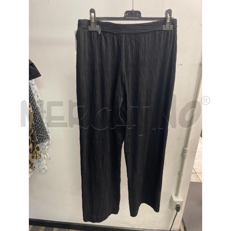 PANTALONE DONNA NERO RIGHE RILIEVO MOLLA IN VITA | Mercatino dell'Usato Montesilvano 2