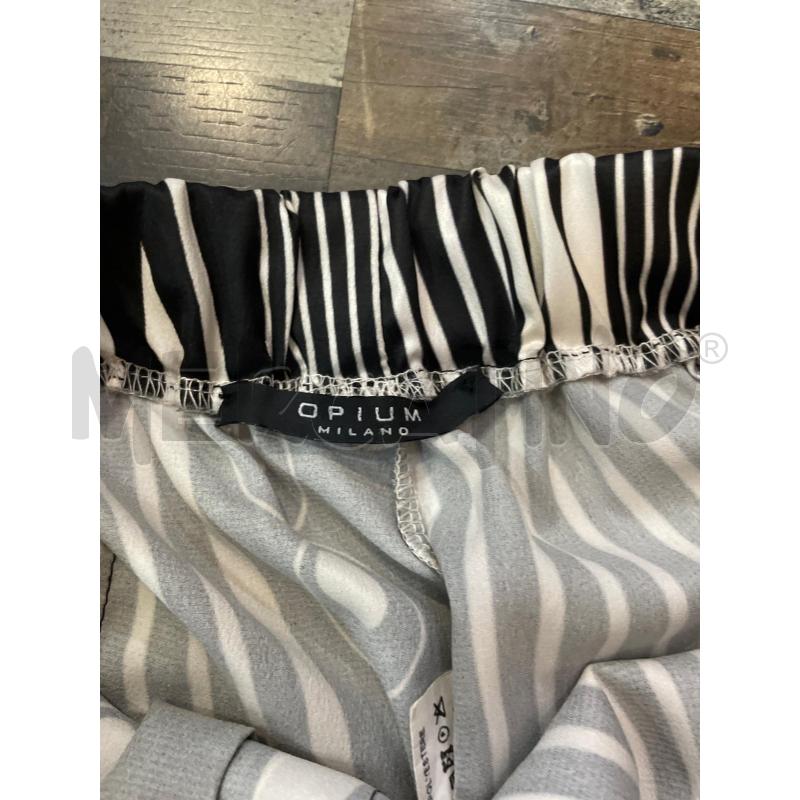 PANTALONE DONNA PALAZZO RIG ABIANCO NERO OPIUM | Mercatino dell'Usato Montesilvano 2