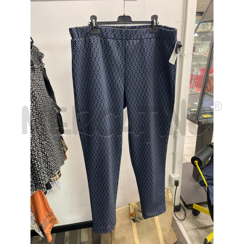 PANTALONE DONNA PERLA OVERSIZE BLU FANTASIA | Mercatino dell'Usato Montesilvano 1