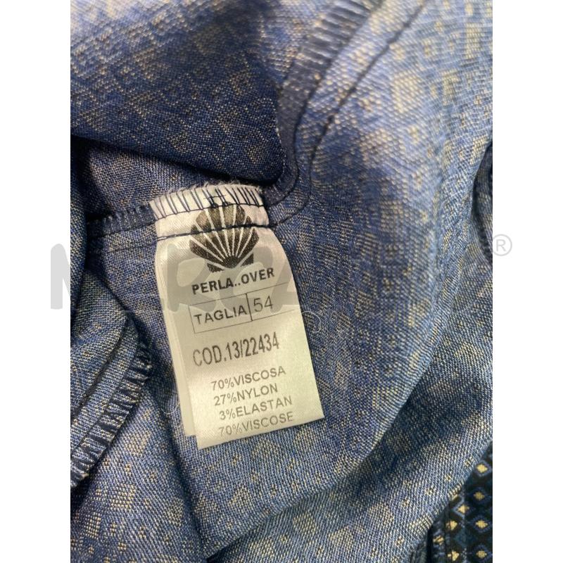 PANTALONE DONNA PERLA OVERSIZE BLU FANTASIA | Mercatino dell'Usato Montesilvano 3