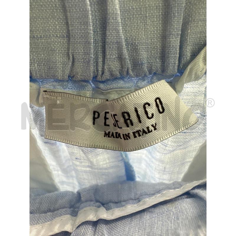 PANTALONE DONNA PESERICO LINO AZZURRO | Mercatino dell'Usato Montesilvano 2
