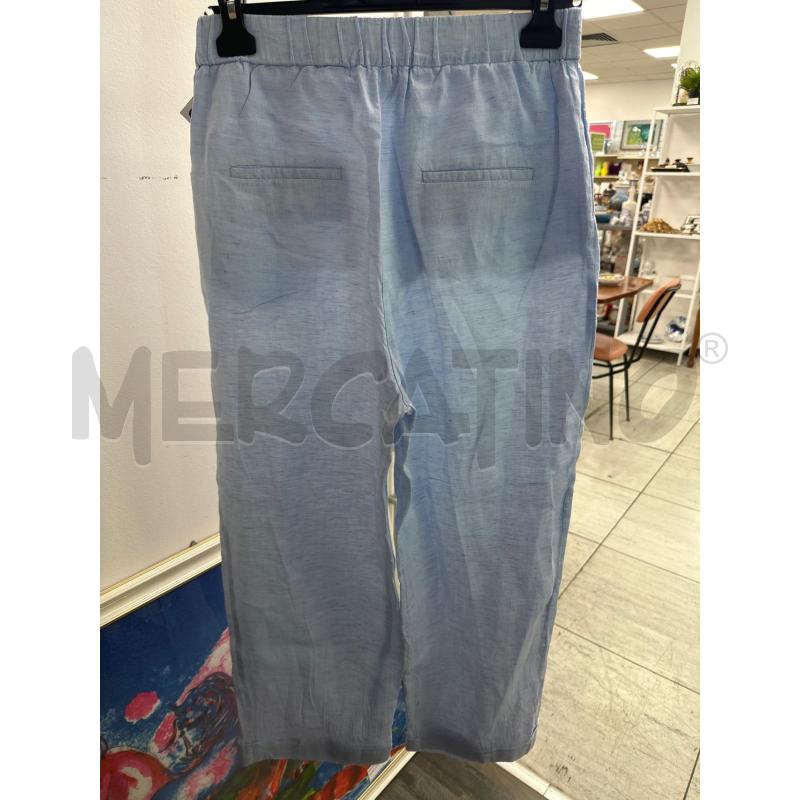 PANTALONE DONNA PESERICO LINO AZZURRO | Mercatino dell'Usato Montesilvano 3
