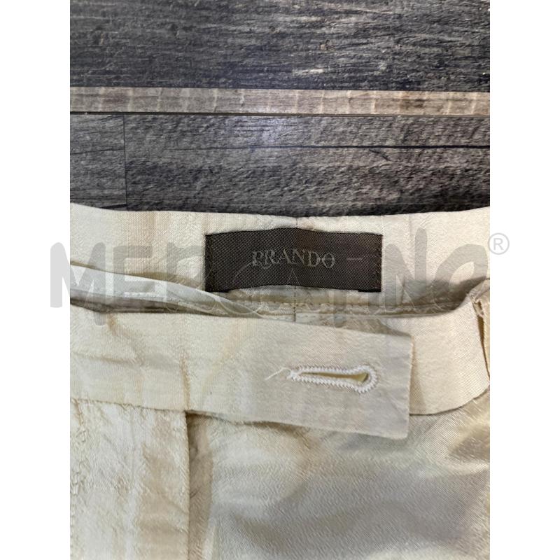 PANTALONE DONNA PRANDO SETA BEIGE | Mercatino dell'Usato Montesilvano 2
