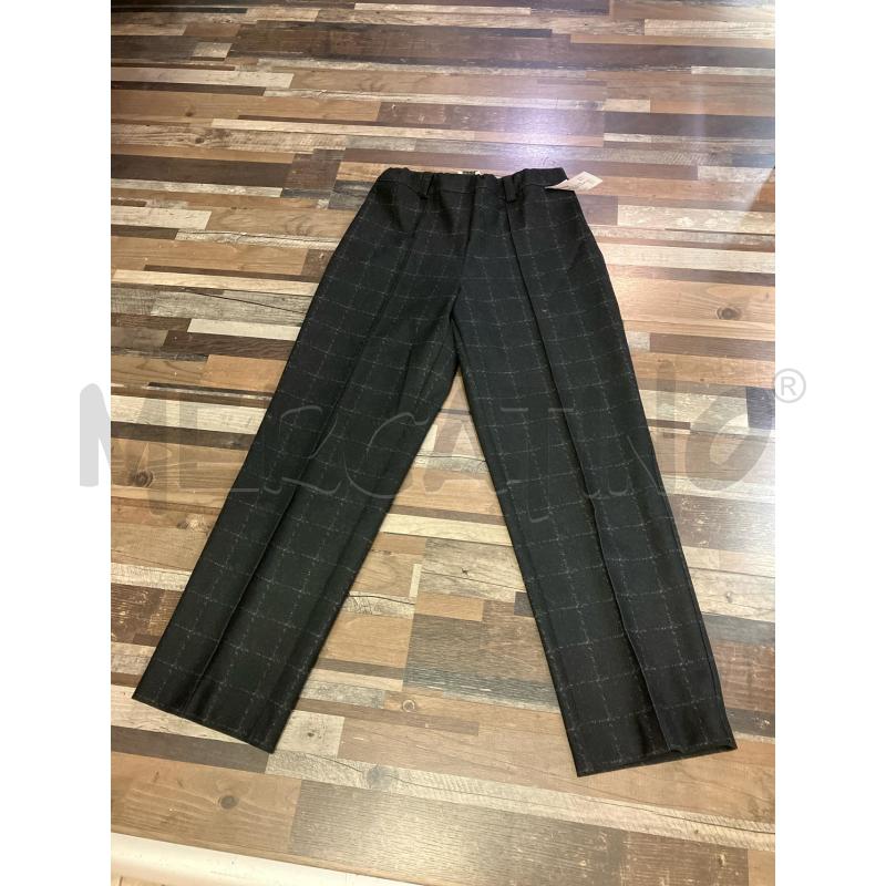 PANTALONE DONNA QUADRI NERO BLU BLUKEY TG 42 | Mercatino dell'Usato Montesilvano 1