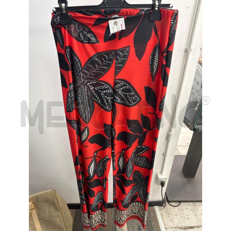 PANTALONE DONNA SANDRO FERRONE ROSSO NERO | Mercatino dell'Usato Montesilvano 1