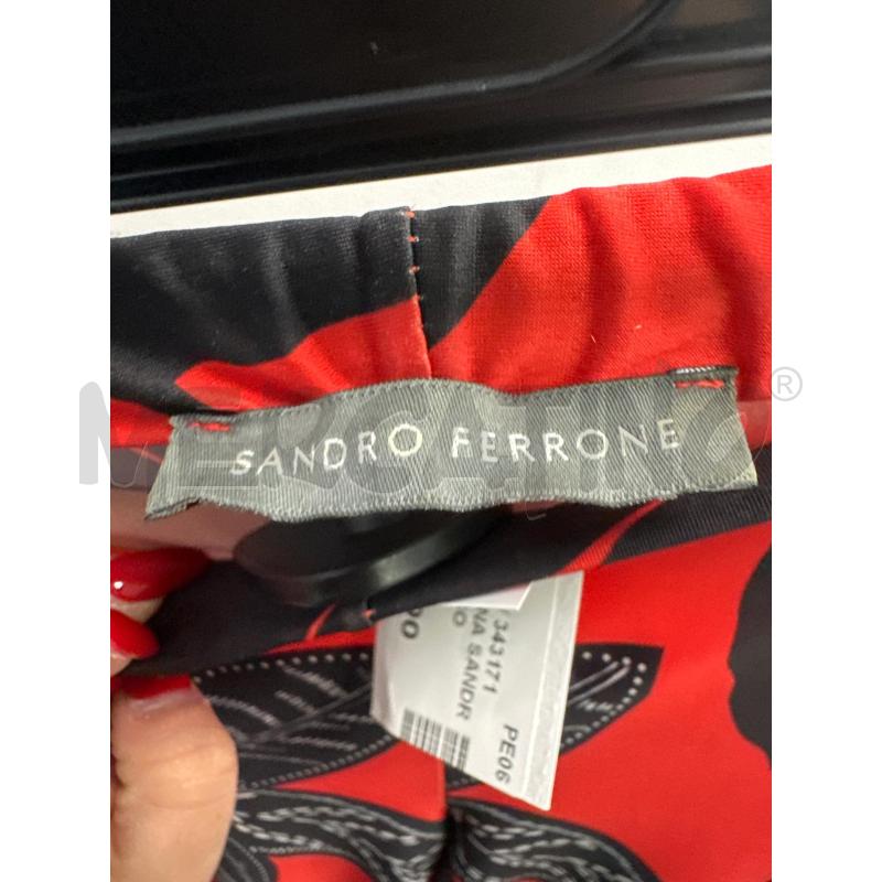 PANTALONE DONNA SANDRO FERRONE ROSSO NERO | Mercatino dell'Usato Montesilvano 2