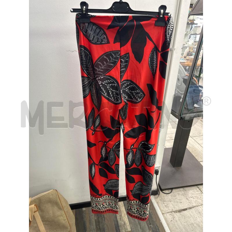 PANTALONE DONNA SANDRO FERRONE ROSSO NERO | Mercatino dell'Usato Montesilvano 3