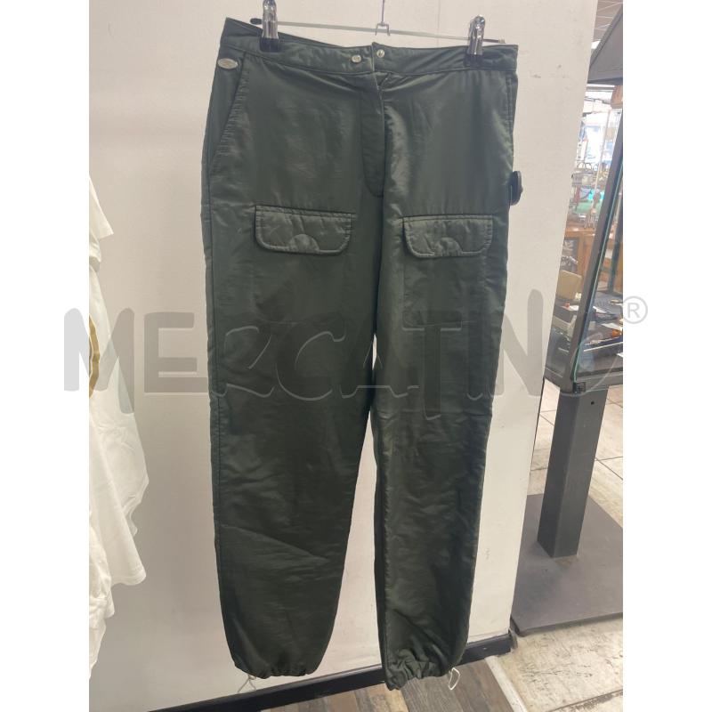 PANTALONE DONNA SERGIO TACCHINI VERDE TESSUTO TECNICO | Mercatino dell'Usato Montesilvano 1