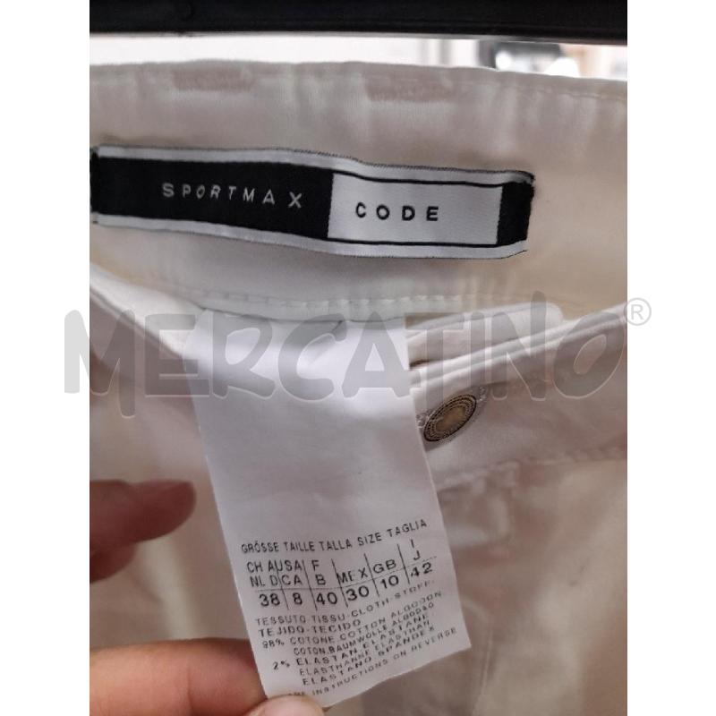 PANTALONE DONNA SPORTMAX BIANCO  | Mercatino dell'Usato Montesilvano 2