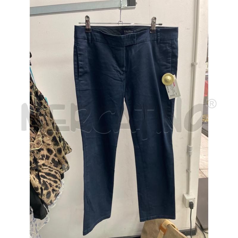 PANTALONE DONNA S'MAX MARA BLU  | Mercatino dell'Usato Montesilvano 1