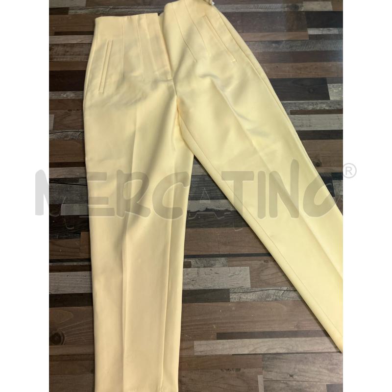 PANTALONE DONNA ZARA GIALLO TG M | Mercatino dell'Usato Montesilvano 2