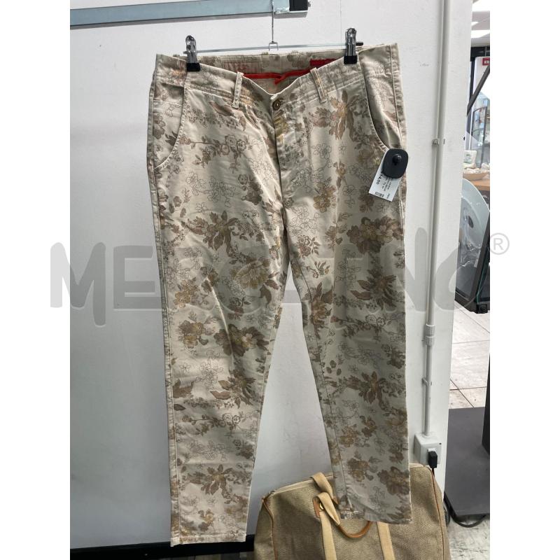 PANTALONE UOMO BEIGE FIORI ZARA MAN  | Mercatino dell'Usato Montesilvano 1