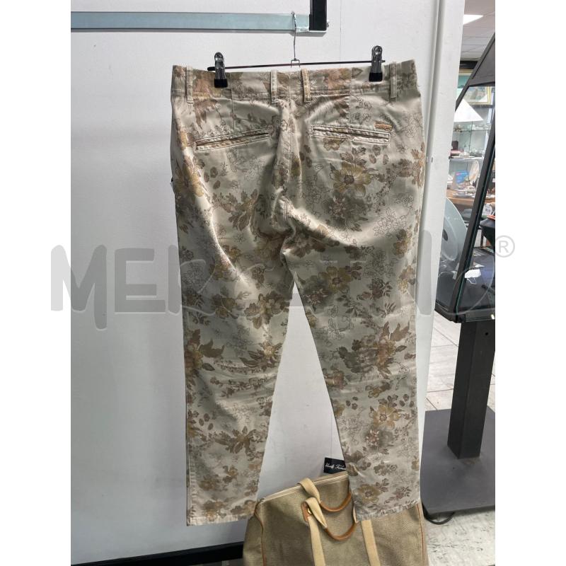 PANTALONE UOMO BEIGE FIORI ZARA MAN  | Mercatino dell'Usato Montesilvano 2