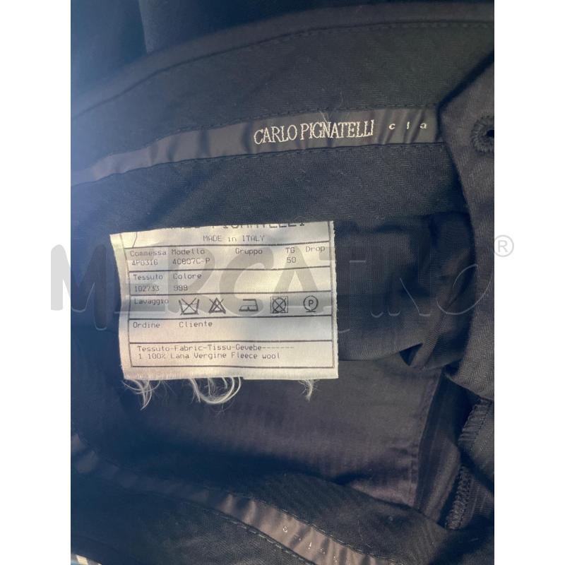 PANTALONE UOMO CARLO PIGNATELLI NERI GESSATI | Mercatino dell'Usato Montesilvano 3