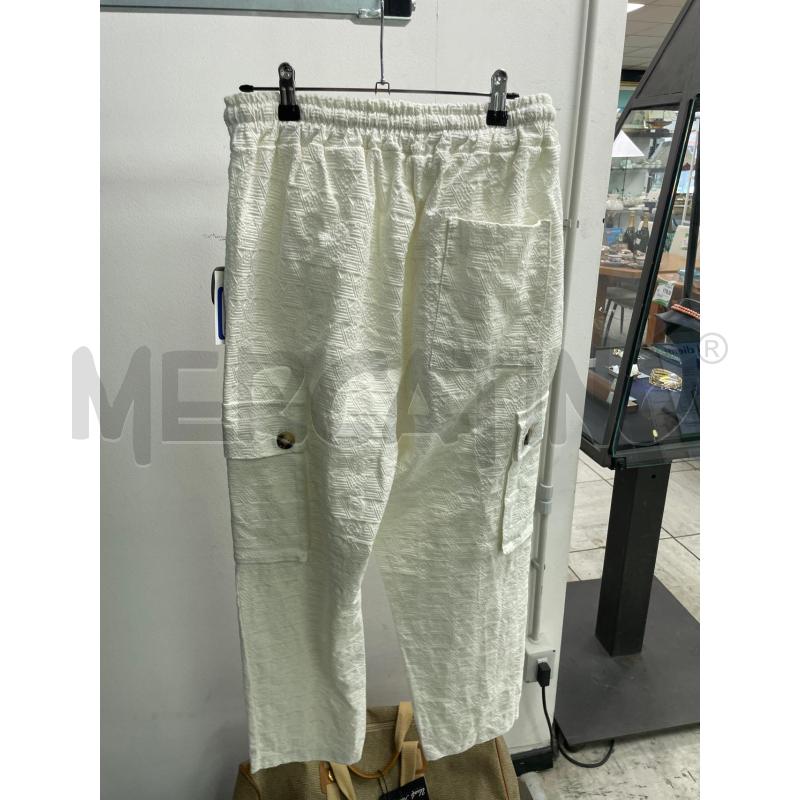 PANTALONE UOMO DUCA HOMME BIANCO FANTASIA RILIEVO | Mercatino dell'Usato Montesilvano 2
