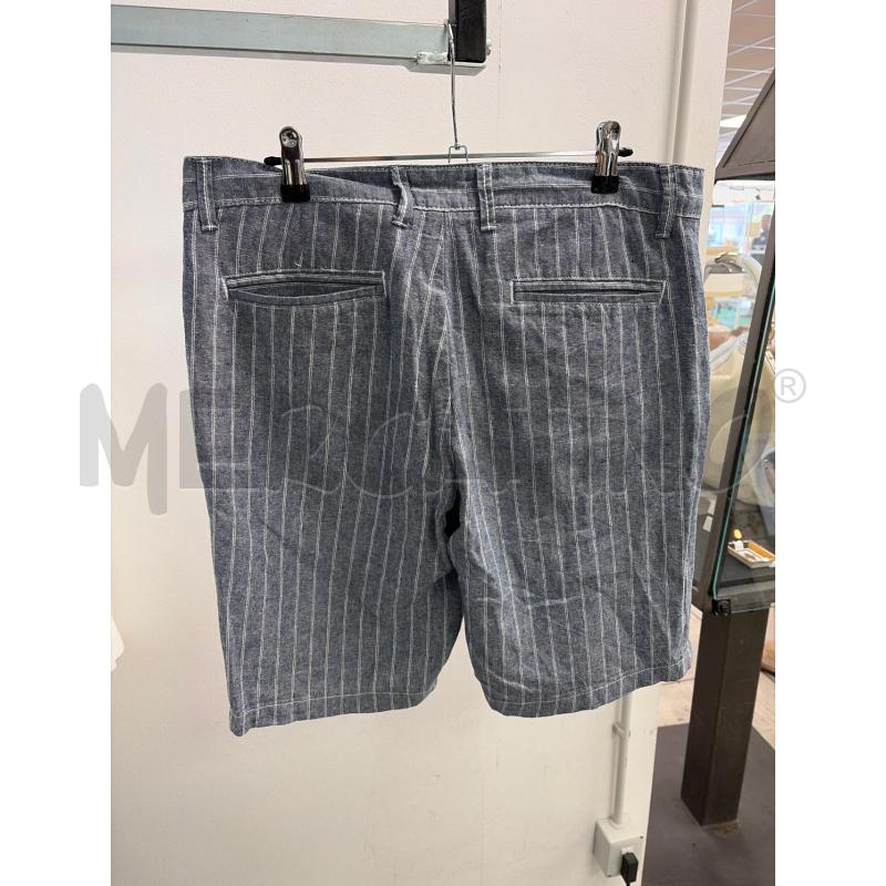 PANTALONE UOMO LA BOTTEGA MISTO LINO AZZURRO RIGHINE BIANCHE | Mercatino dell'Usato Montesilvano 2
