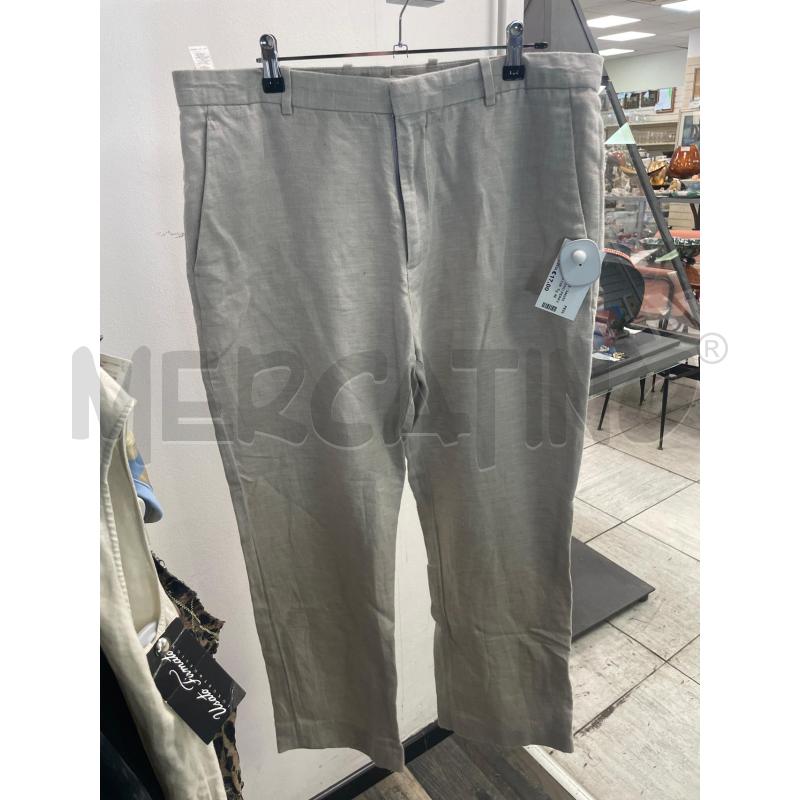 PANTALONE UOMO PERRY ELLIS GRIGIO CHIARO MISTO LINO | Mercatino dell'Usato Montesilvano 1