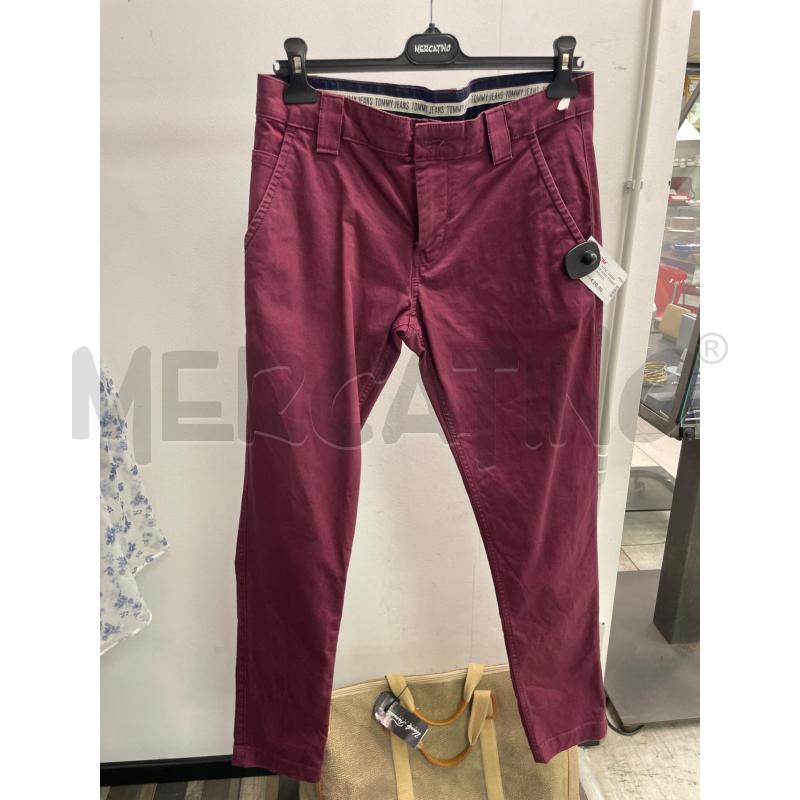 PANTALONE UOMO TOMMY JEANS BORDEAUX | Mercatino dell'Usato Montesilvano 1