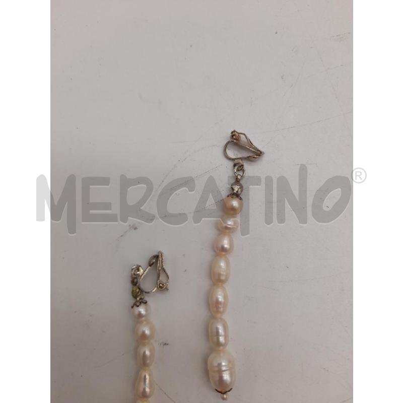 PARURE COLLANA PIETRE FIUME + ORECCHINI CLIP | Mercatino dell'Usato Montesilvano 2