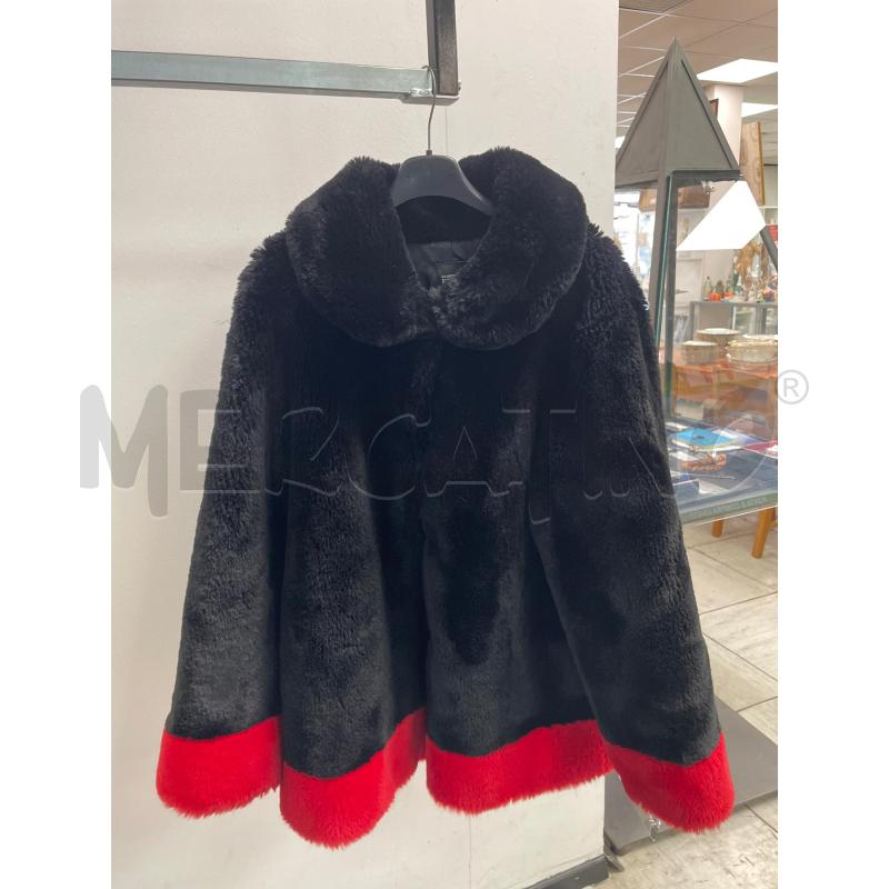 PELLICCIA TEDDY GIANFRANCO FERRE ROSSA NERA | Mercatino dell'Usato Montesilvano 1