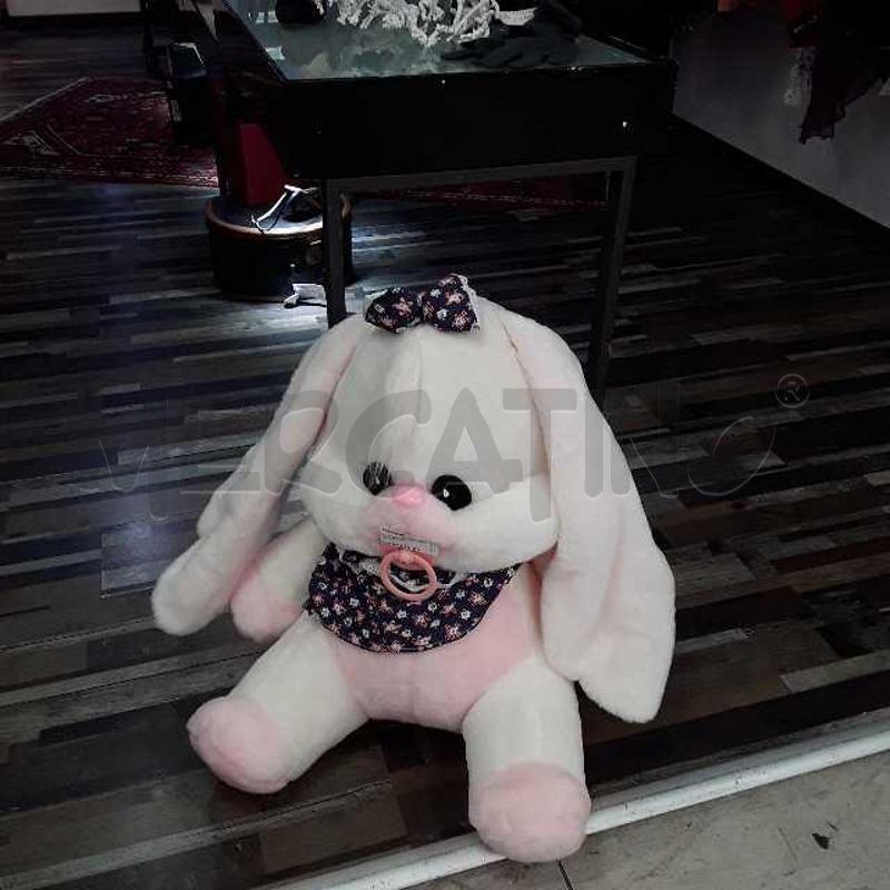 PELUCHE GIGANTE ROSA BIANCO CANE  | Mercatino dell'Usato Montesilvano 1