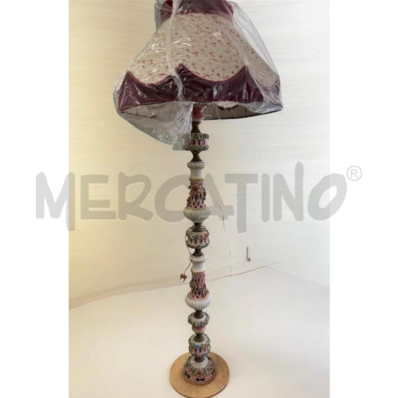PIANTANA CERAMICA FLOREALE ALTA 180CM BASE MARMO | Mercatino dell'Usato Montesilvano 1