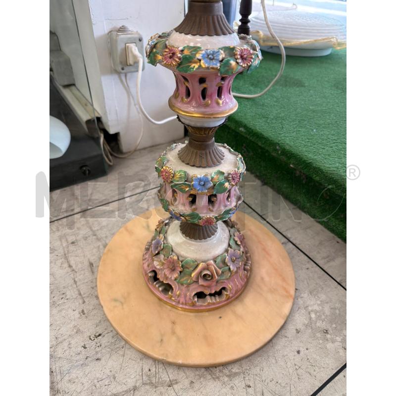 PIANTANA CERAMICA FLOREALE ALTA 180CM BASE MARMO | Mercatino dell'Usato Montesilvano 2