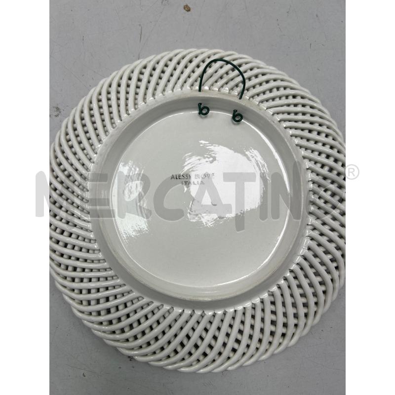 PIATTO CERAMICA BIANCO FIRATO ALESSI NOVE | Mercatino dell'Usato Montesilvano 2