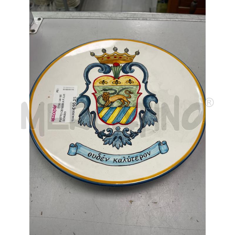 PIATTO CERAMICA FULVI SCHUDO | Mercatino dell'Usato Montesilvano 1