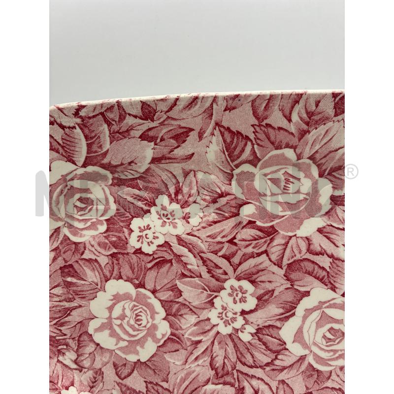 PIATTO FIORI ROSA ENGLAND | Mercatino dell'Usato Montesilvano 2