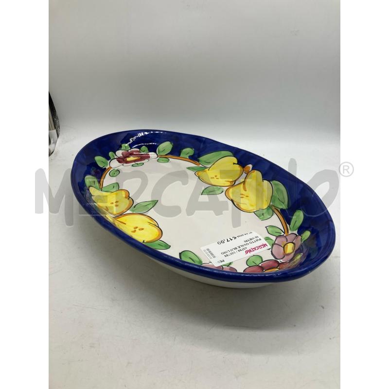 PIATTO OVALE BLU LIMONI VIETRI | Mercatino dell'Usato Montesilvano 1
