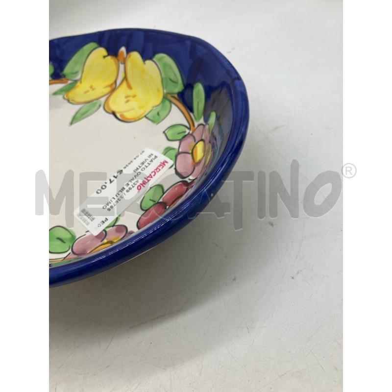 PIATTO OVALE BLU LIMONI VIETRI | Mercatino dell'Usato Montesilvano 2